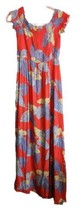 Lulu&#39;s Tropical Floral Off Shoulder Smocked Maxidress M Slit Beachy Reso... - £19.48 GBP