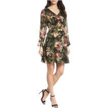 NEW Long Bell Sleeve Tropical Print Dress Size 6 - $29.91