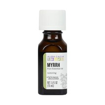 Aura Cacia 100% Pure Myrrh Essential Oil, 0.5 fl. oz, Balsamic, Warm Spicy Aroma - £31.96 GBP