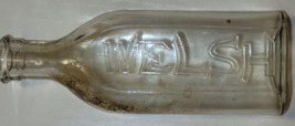 Antique Medicine Pharmacy Cork Bottle Embossed &#39;Welsh&#39; Crescent Moon Mark - £17.58 GBP