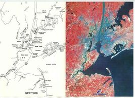 Air France Menu Paris New York Space View New York City Cover 1977 Boein... - $13.86