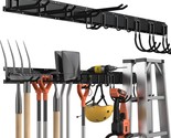 14 Pcs Tool Storage Rack, 64 Inches Adjustable Garage Tool Organizer Wal... - £77.31 GBP