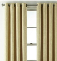 (1) NEW IN BOX JCP Home Sullivan YELLOW Blackout Grommet Curtain Panel 5... - £22.15 GBP