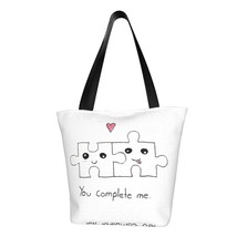 You Complete Me Ladies Casual Shoulder Tote Shopping Bag - £19.58 GBP