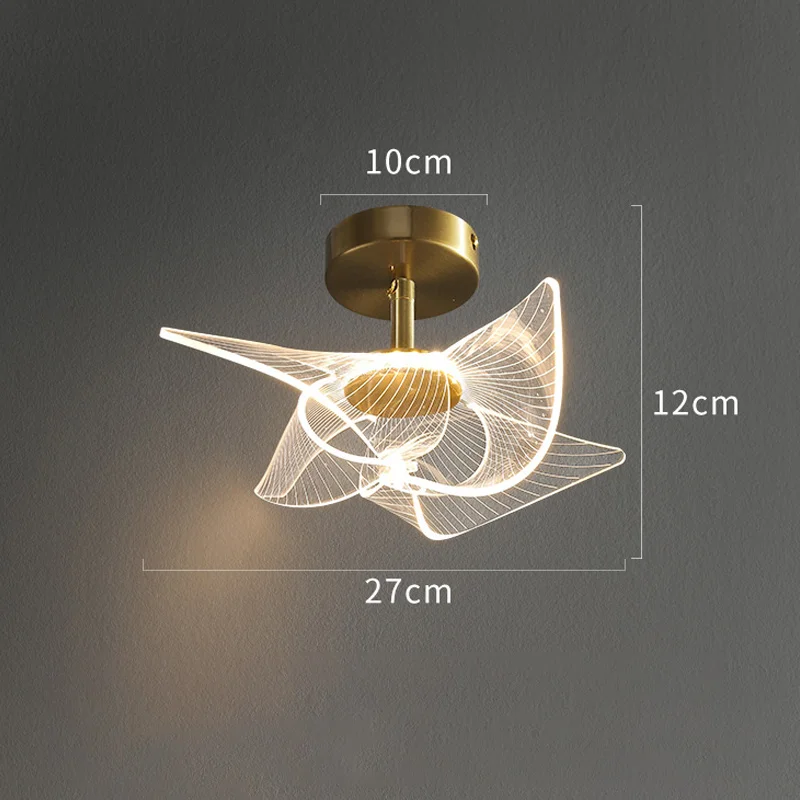  Style Art Windmill lamp LED Ceiling Lamp room side Parlor Background wall Decor - £222.64 GBP