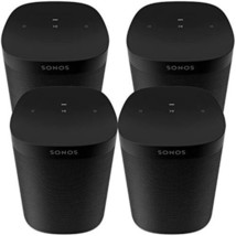Sonos One SL - 4 Room Set The Powerful Microphone-Free Speaker for Music... - $998.91