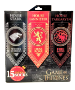 New HBO Game of Thrones 15 Days of Socks Men&#39;s Causal Socks (15-Pack) - $23.75