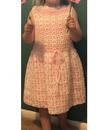 Girl&#39;s Crocheted &quot;Parfait Pink&quot; Dress + underdress. Size: 3T - £31.46 GBP