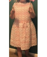 Girl&#39;s Crocheted &quot;Parfait Pink&quot; Dress + underdress. Size: 3T - $40.00