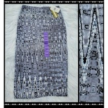 Matty M Skirt XS Womans Gray Tie Dye NWT Knee Length Pencil - £11.51 GBP