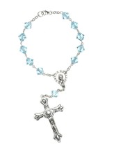 Crystal or Glass One Decade AUTO Rosary - Includes - £103.67 GBP