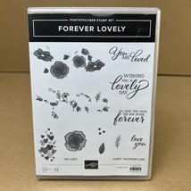 Stampin Up Forever Lovely Valentine&#39;s Day 13 Clear Cling Mount Stamps - £29.84 GBP