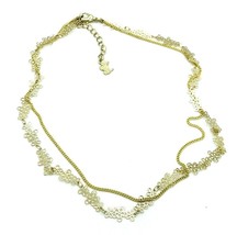 Agatha Paris Gold Tone Brass Double Chain Necklace - £25.29 GBP