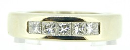 Authenticity Guarantee 
14k White Gold 1ct Genuine Natural Diamond Men&#39;s... - £890.28 GBP