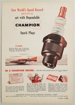 1950 Print Ad Champion Plugs Slo-Mo-Shun IV Hydroplane Race Boat Gold Cu... - £9.14 GBP