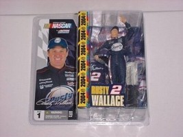 Rusty Wallace NASCAR Action Figure by McFarlane NIP NIB Series 1 2004 2 - £14.82 GBP