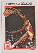 Dominique Wilkins Atlanta Hawks Forward 1991-92 Hoops Card # 7 Near Mint HOF - £1.43 GBP