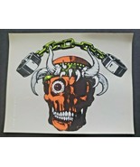 Grateful Dead Tour Sticker/Decal Blacklight Wizard Wear Skull Horns Chai... - £11.98 GBP