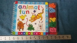 Learn to Lace Animal Fun 6 Laces &amp; 1 Book Top That Kids Hand Eye Preschool - £3.71 GBP