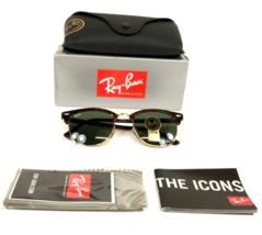 Ray-Ban Sonnenbrille RB3016 CLUBMASTER W0366 Landschildkröte Auf Arista Mit G-15 - £85.96 GBP