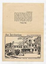 Sunnyfields Antiques Baltimore Maryland An Invitation Brochure E L Ridou... - $14.85