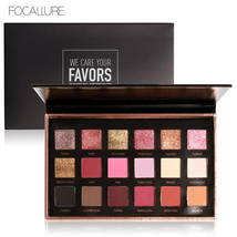 FOCALLURE 18 Colors Palette Shimmer Matte Pigment Eye Shadow Cosmetics Mineral N - £19.69 GBP