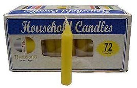 (set of 72) Yellow 4&quot; household candles - £68.48 GBP