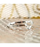 Heart Ring Silver Color Sizes 7 8 9 10 &amp; 11 Fashion Jewelry - $8.99