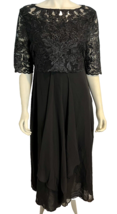Just Fashion Now Women's Evening Maxi Dress Black Size L NWT - $14.24