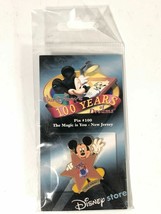 Walt Disney 100 Años De Sueños Mickey Mouse Magia Star Nuevo Jersey Estado Pin - £28.26 GBP
