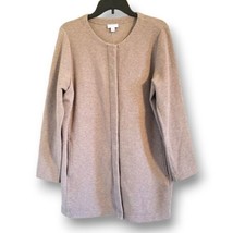 J. Jill Women&#39;s Size M Soft Comfy Grey Snap Closure Casual Jacket - £39.29 GBP