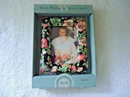 &quot; NIB &quot; The Weston Gallery Ceramica Collection 3 1/2 x 5 Floral Themed Frame - £19.42 GBP