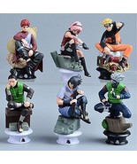 6X Naruto Figures Statue Chess Set Uzumaki Kakashi Sasuke Gaara Sakura S... - £19.19 GBP