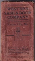 1903 Western Sash &amp; Door Company Kansas City Small List Catalog - £39.31 GBP