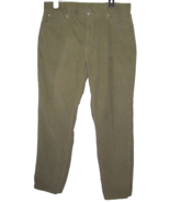 LEVIS 505 Suede Jeans Pants Womens 16 (35 x 31) Olive Khaki Lower Rise S... - £27.73 GBP