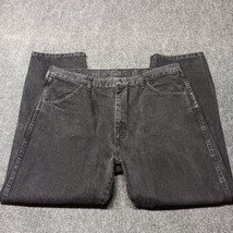 Rustler Jeans Men 40x30 Black Relaxed Fit Straight Leg Casual Work Denim Pants - £18.08 GBP