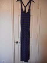 Women&#39;s Missy Everlast Athletic Long Workout Dress Blue &amp; Gray Size Medium - $22.24