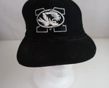 New Era 59 Fifty  NCAA Mizzou Tigers Black Fitted Baseball Cap Size 7 1/8 - $14.54