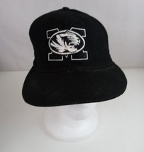 New Era 59 Fifty  NCAA Mizzou Tigers Black Fitted Baseball Cap Size 7 1/8 - £11.35 GBP