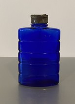 Vintage Bourjois Talc Cobalt Blue Bottle - $17.00