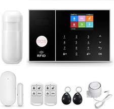 Wifi+Gsm/4G Home Smart Alarm Security System Kit,Diy Wireless Burglar, P... - £59.00 GBP