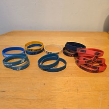 17 Loud City Oklahoma City Thunder Bracelet Wristband Lot Orange Blue NBA - $636.68 MXN