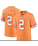 Emeka Egbuka #2 2025 50th Anniversary Thowback Orange Bucs Men's  Replic... - $59.99