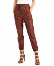 MSRP $80 Inc International Concepts Faux Leather Joggers Brown Size Large DEFECT - £16.51 GBP