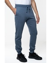 Lazer Men&#39;s Fleece Comfy Drawstring Jogger Pants Loungewear Blue Size XL... - £15.94 GBP