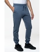 Lazer Men&#39;s Fleece Comfy Drawstring Jogger Pants Loungewear Blue Size XL... - £15.98 GBP