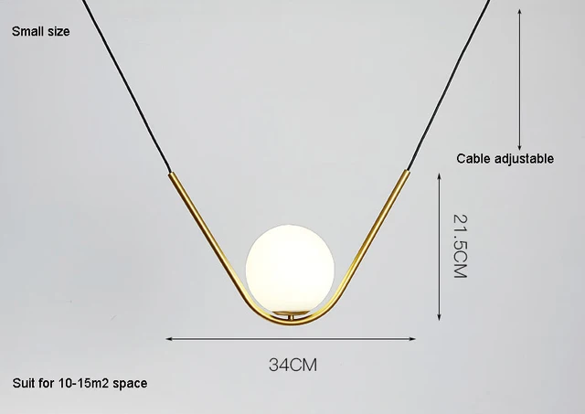  Pendant Lights Hanging Long Pendant Lamp  Black Gl Ball Line Chandelier Bar Res - £132.48 GBP
