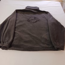 Landway Men's Brown Full Zip Pockets Fleece Jacket Size Medium Measured Chest 47 image 12