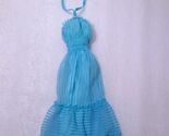 Vintage Barbie My first fashion dress #3672 halter teal turquoise blue M... - $47.00
