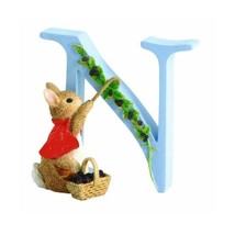 Beatrix Potter Alphabet Letter N Mrs Rabbit with Bunnies Figurine  - $22.00